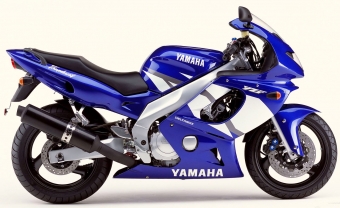 Yamaha YZF 600 R uitlaat.