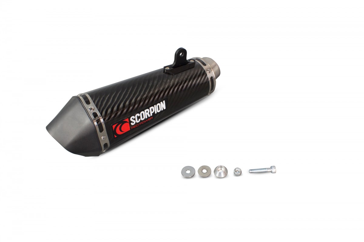 Scorpion Exhaust Serket Taper Carbon Slip-on met E-keur Suzuki GSXR 750 2011 2018