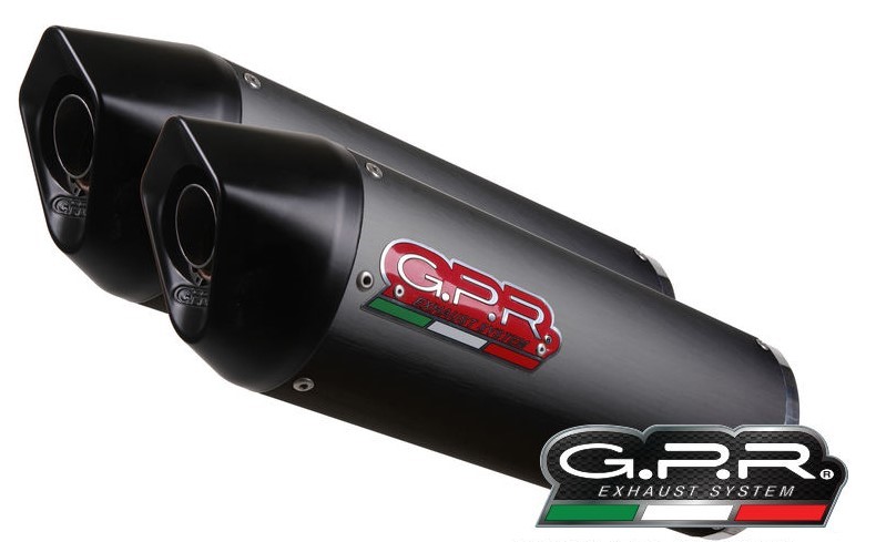 GPR Furore Nero Bolt-on Dubbele Einddemper (L+R) Set met E-keur KTM LC8 950 Adventure / S 2003 > 2007