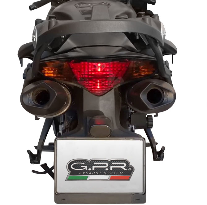 GPR Furore Nero Dubbele Einddempers Set met E-keur Honda VFR 800 V-Tec 2002 - 2013