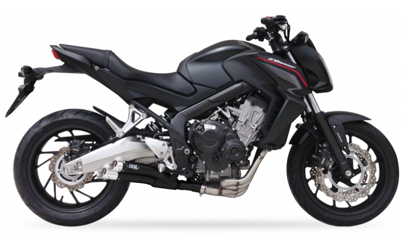 Ixil L3XB Hyperlow XL RVS Black Compleet Uitlaatsysteem met E-keur Honda CB 650 F 2014 > 2018