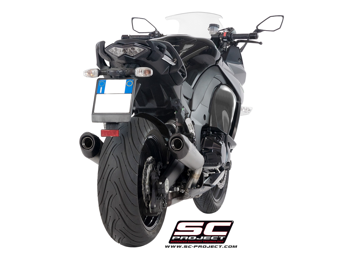 SC-Project Conic Titanium Einddemper Set Links + Rechts met E-keur voor Kawasaki Z 1000 SX 2017 - 2020