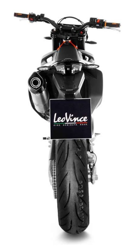 Leovince LV One Evo RVS Compleet 1in1 Uitlaatsysteem met E-keur KTM 690 SMC-R 2019 > 2020
