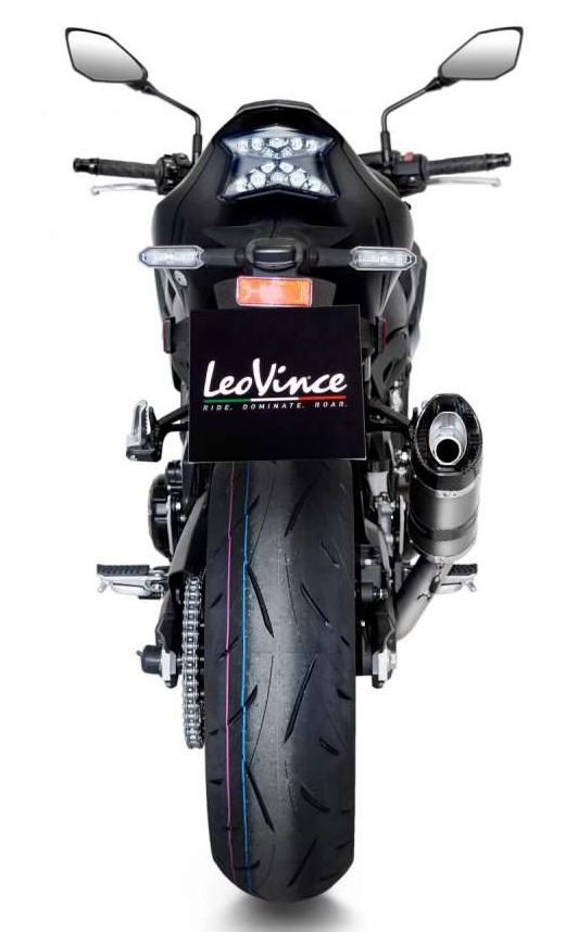 Leovince LV Pro Short RVS Slip-on Einddemper met E-keur Kawasaki Z900 2020 - 2023