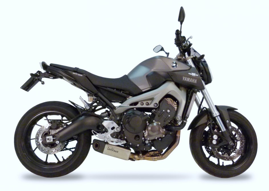 Leovince RVS Compleet 3in1 Uitlaatsysteem met E-keur Yamaha MT09 / FZ09 2013 > 2020