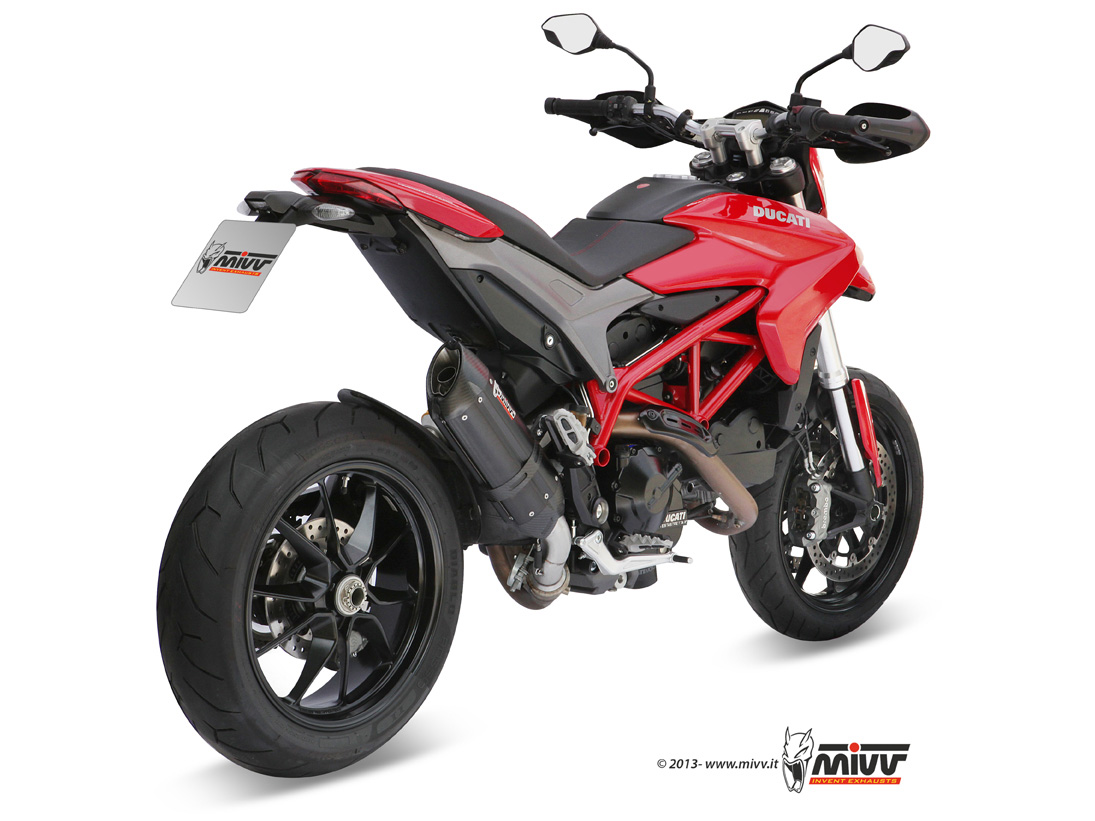 Mivv Suono RVS Black Slip-on Einddemper met E-keur Ducati Hypermotard 821 2013 > 2015
