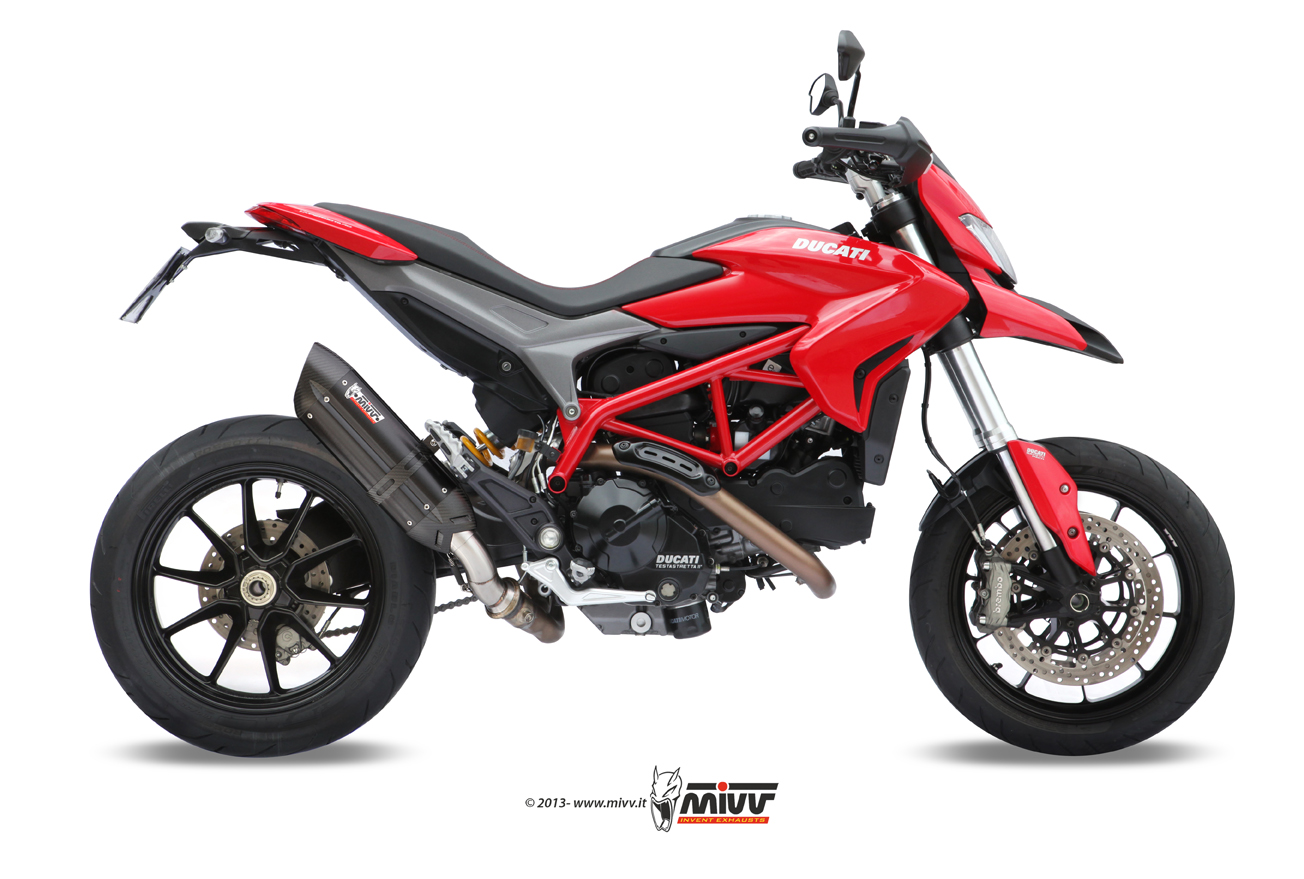 Mivv Suono RVS Black Slip-on Einddemper met E-keur Ducati Hypermotard 821 2013 > 2015