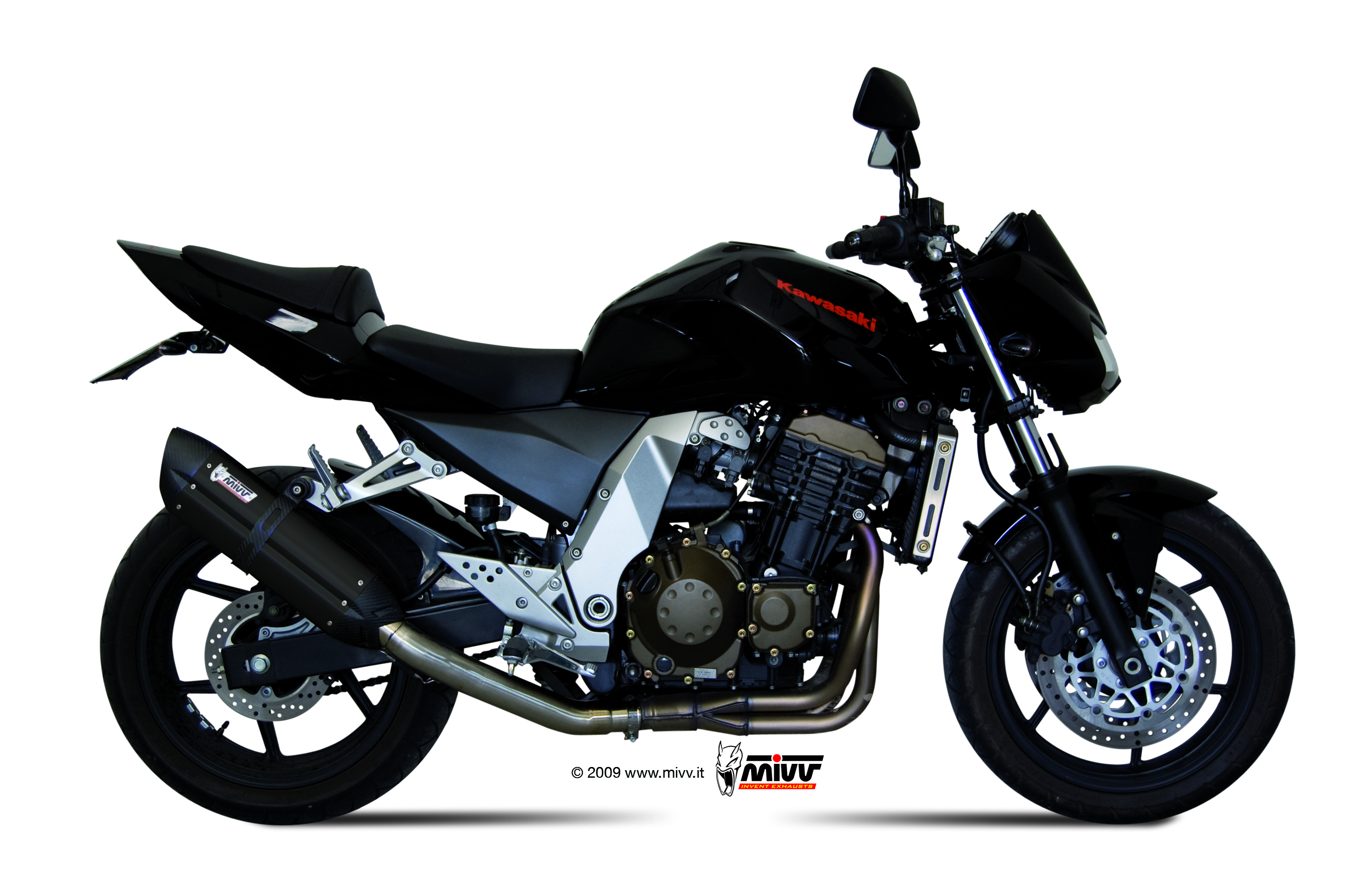 Mivv Suono RVS Black Slip-on Einddemper met E-keur Kawasaki Z 750 2004 > 2006