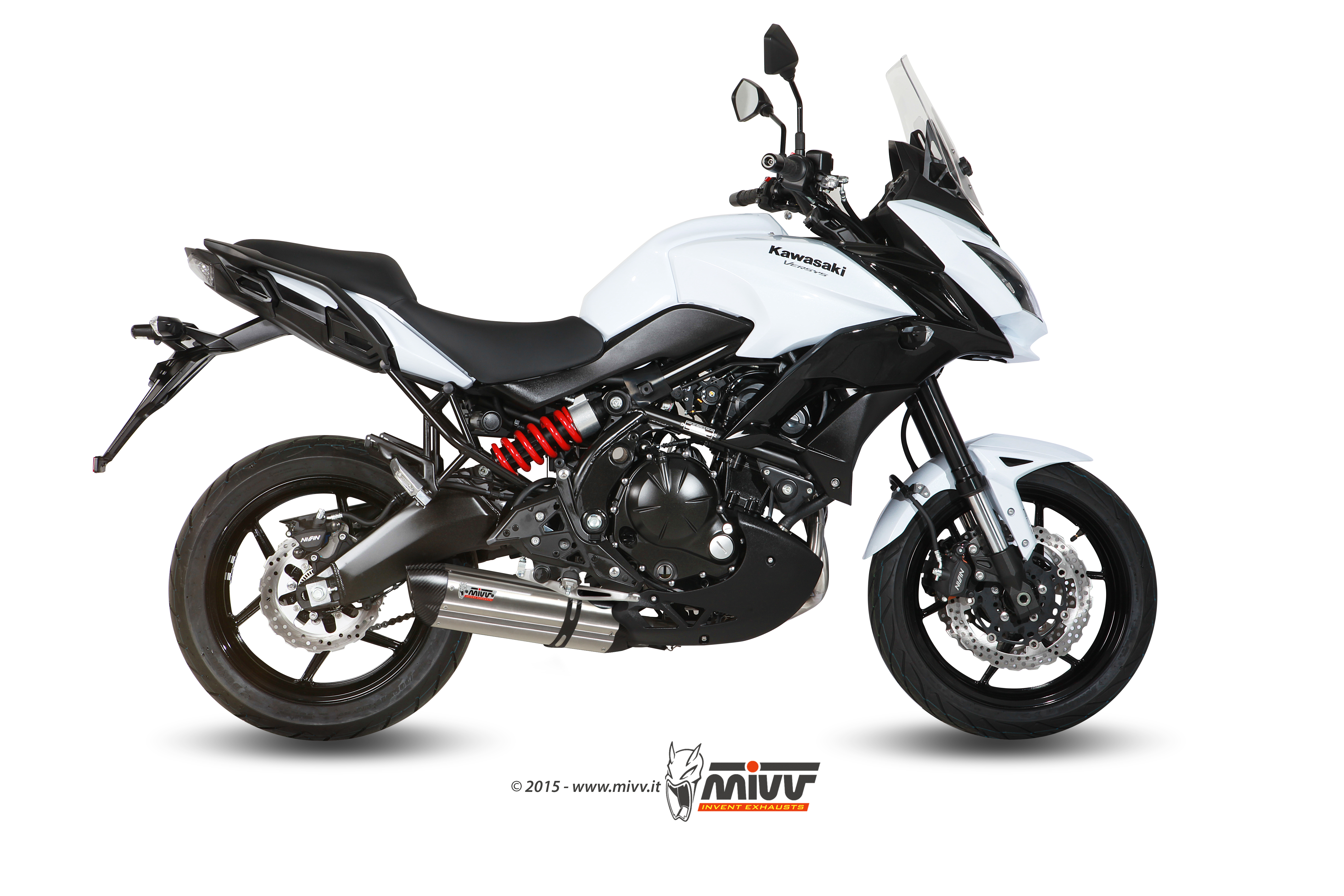 Mivv Suono RVS Compleet Uitlaatsysteem met E-keur Kawasaki Versys 650 2015 > 2021