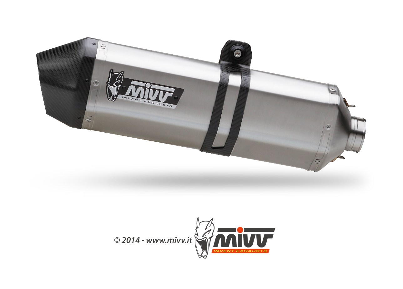 Mivv Speed Edge RVS Slip-on Einddemper met E-keur Moto Guzzi Breva 1200 2007 > 2011