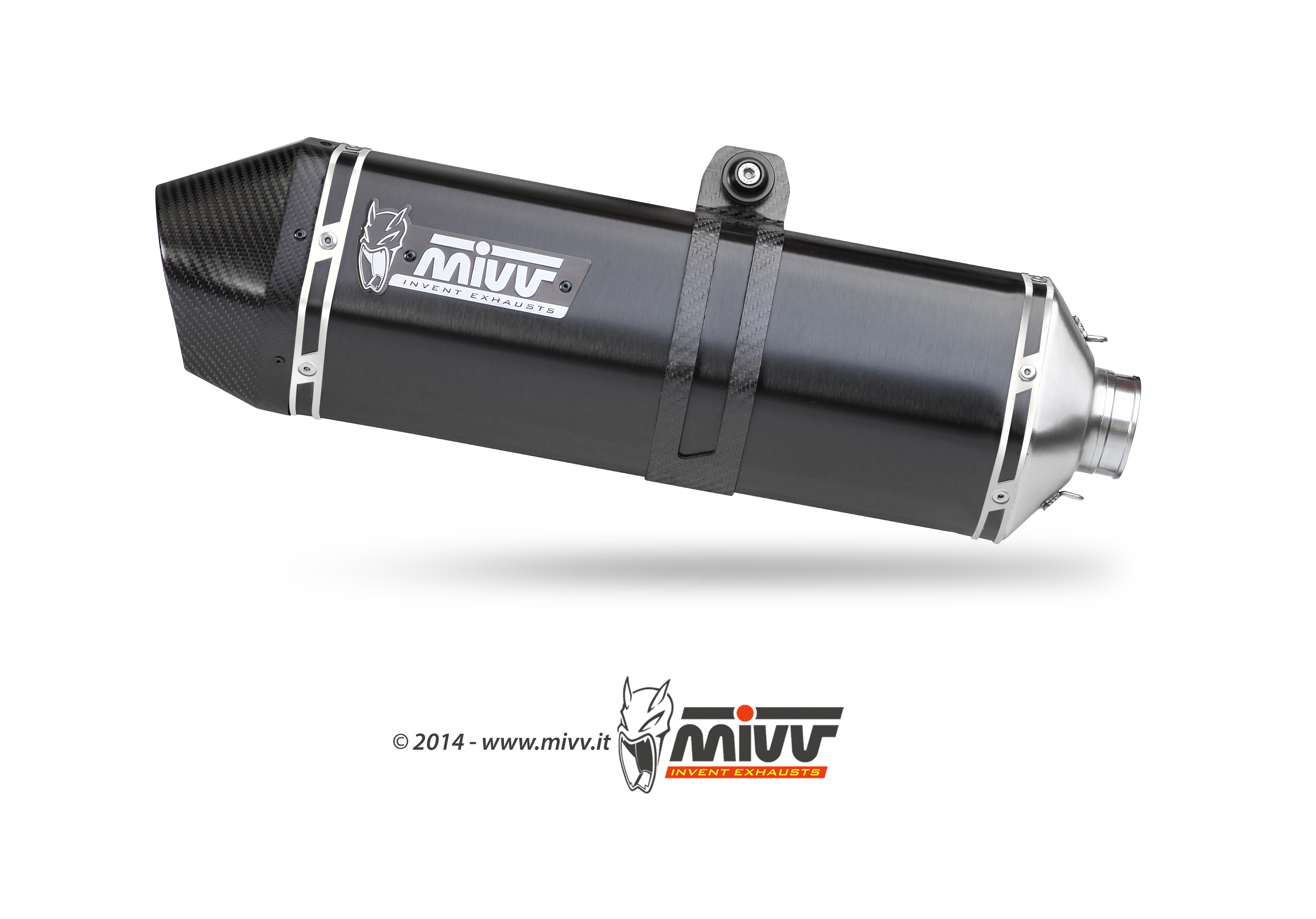 Mivv Speed Edge RVS Black Slip-on Einddemper met E-keur SUZUKI DL V-Strom 650 2012 > 2016
