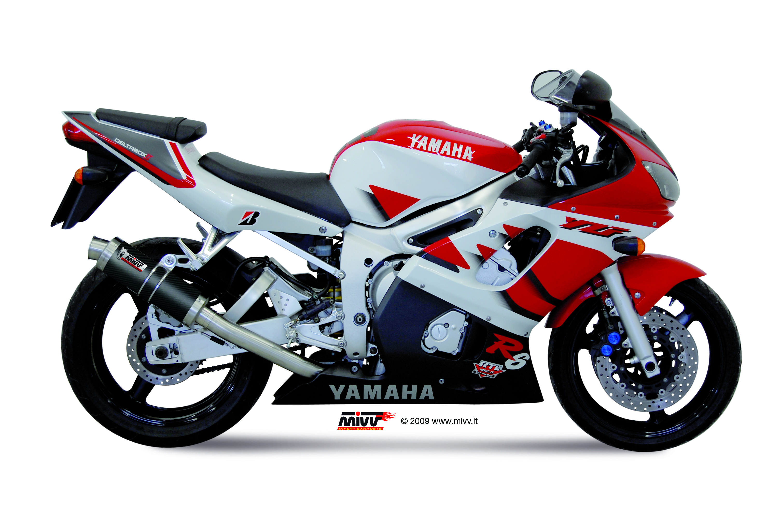 Mivv GP Carbon Slip-on Einddemper met E-keur Yamaha YZF 600 R6 1999 > 2002