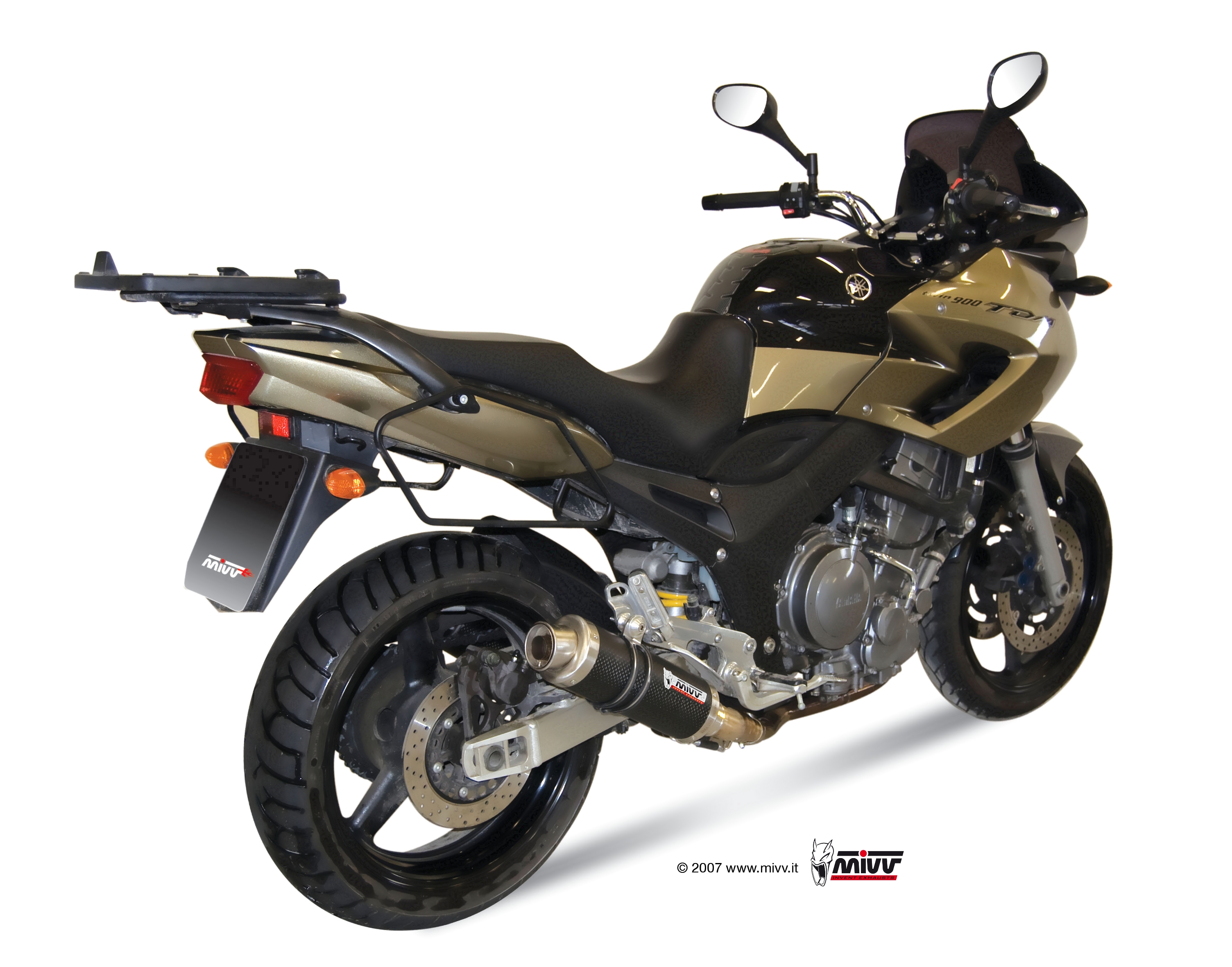 Mivv GP Carbon Slip-on Dubbele Einddemper (L+R) Set Yamaha TDM 900 2002 > 2014