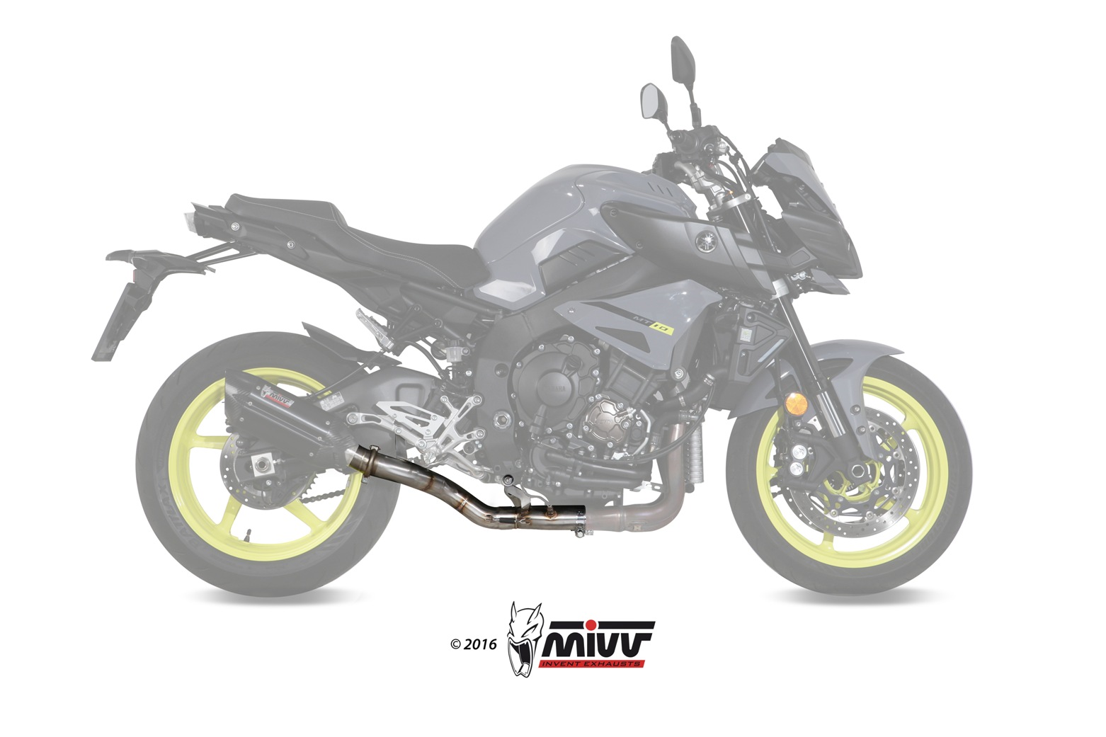 Mivv No-Kat. Pipe RVS Katvervanger Yamaha MT10 / FZ10 2016 > 2021