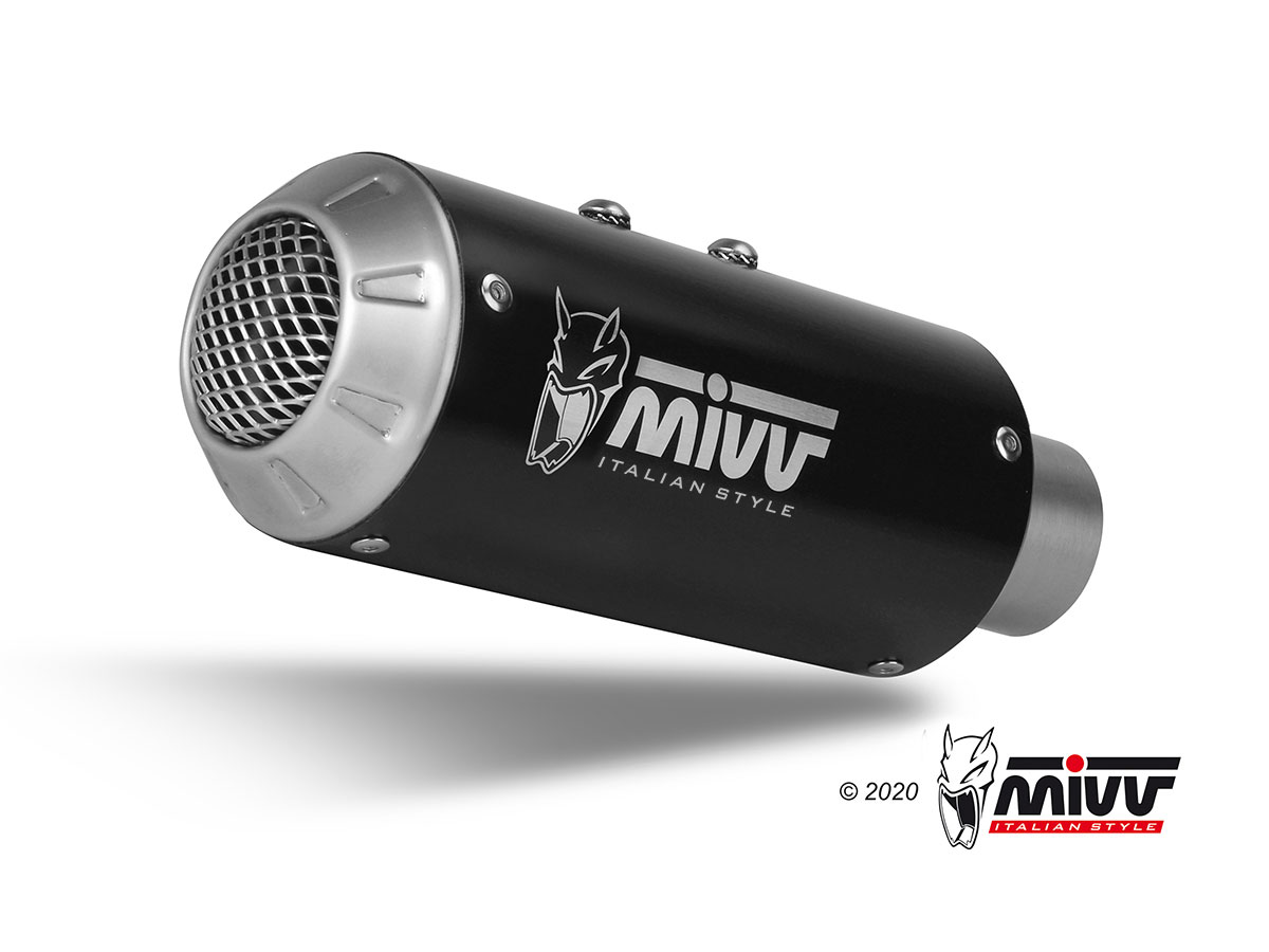 Mivv MK3 RVS Black Slip-on einddemper met E-keur Yamaha MT-10 2016 - 2022