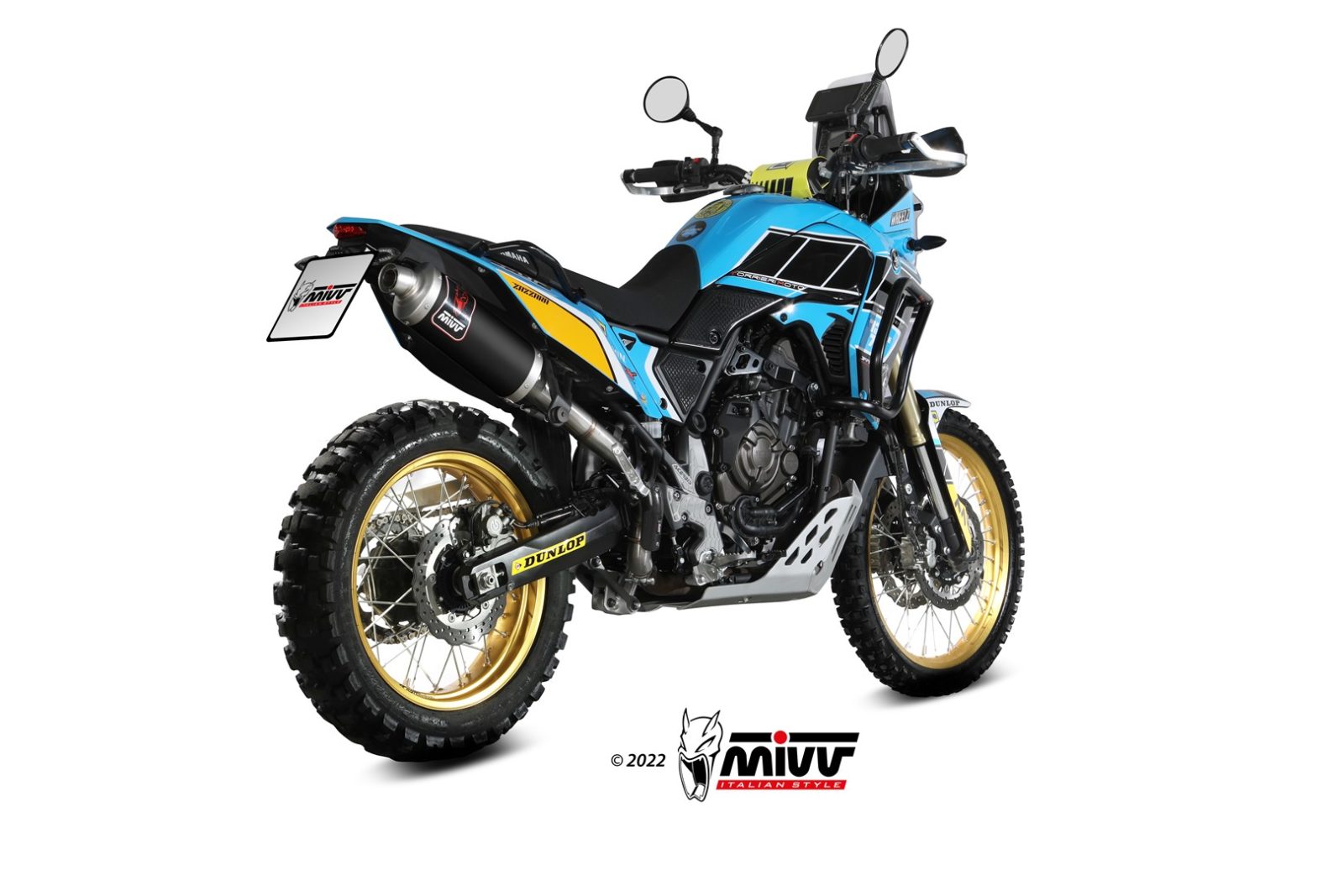 Mivv Dakar RVS Black Einddemper met E-keur Yamaha Tenere 700 2019 - 2024