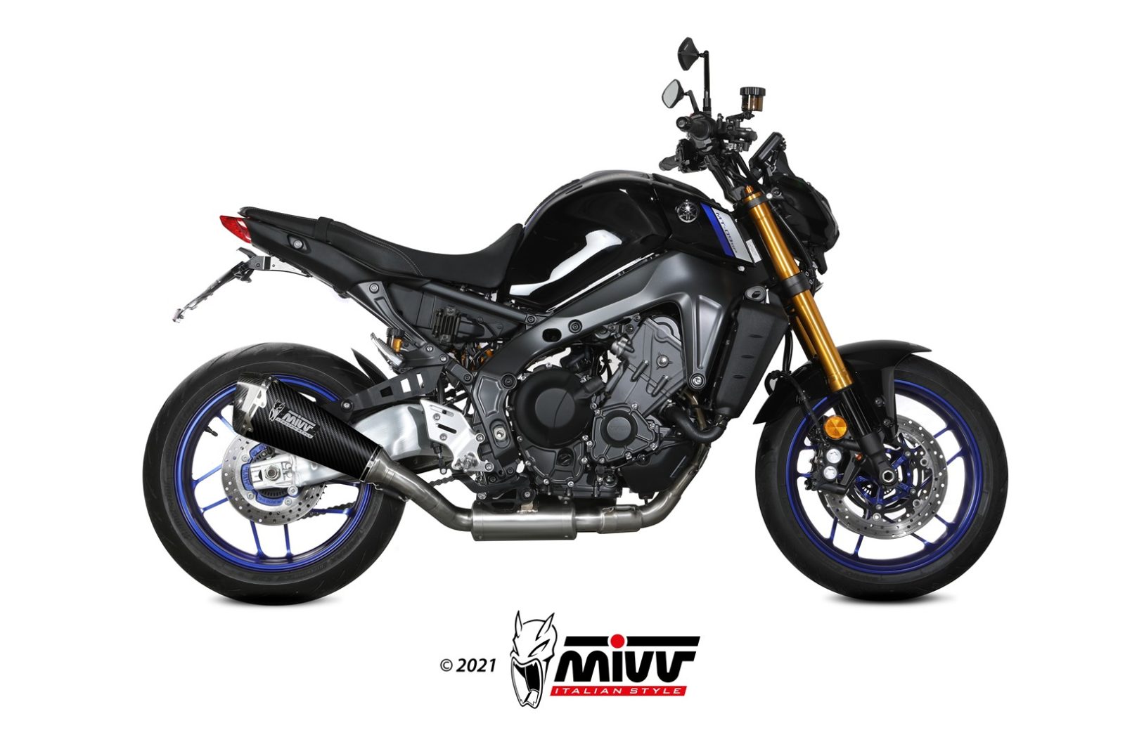 Mivv Delta Race Black Volledig Uitlaatsysteem met E-keur Yamaha MT-09 2021 - 2023