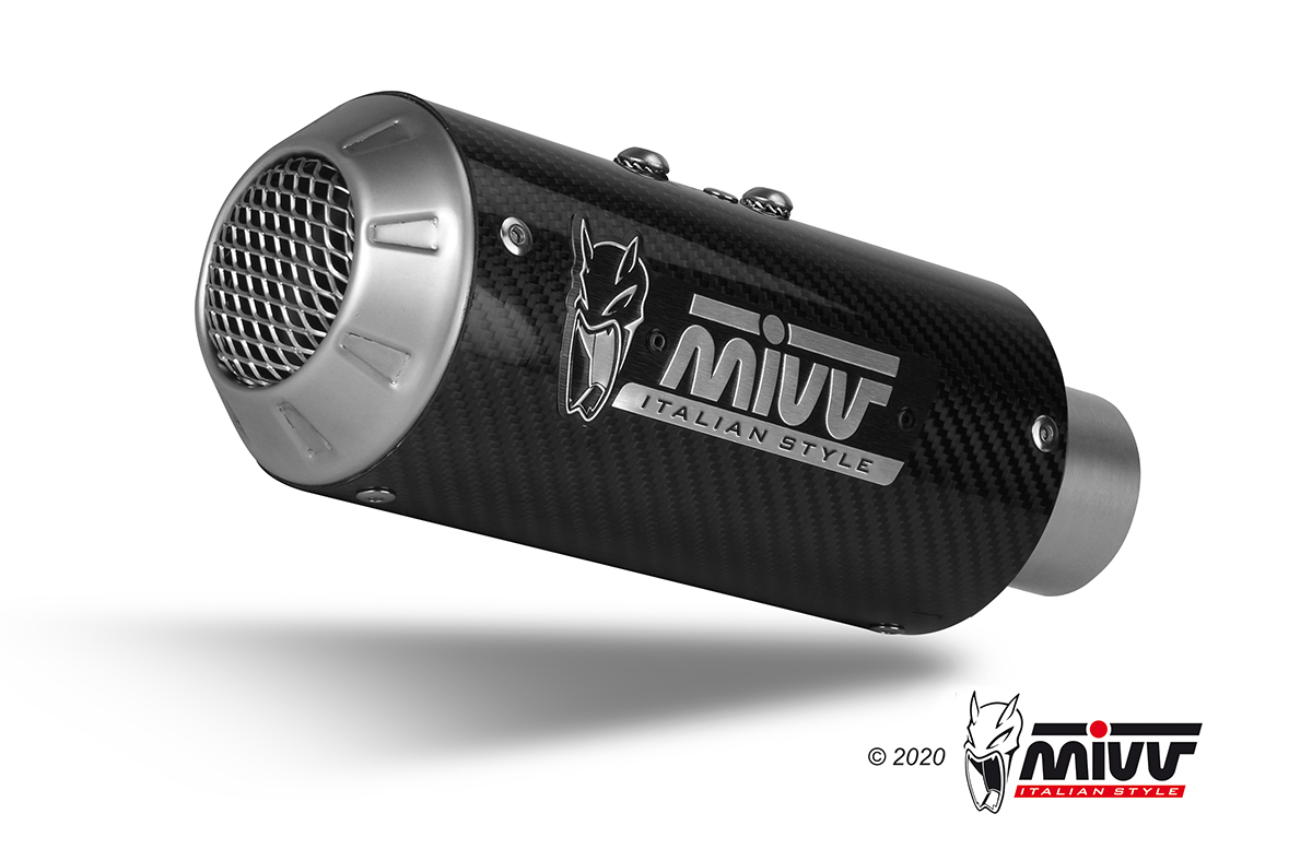 Mivv MK3 Carbon Compleet Uitlaatsysteem zonder E-keur Yamaha R7 2022 > 2023