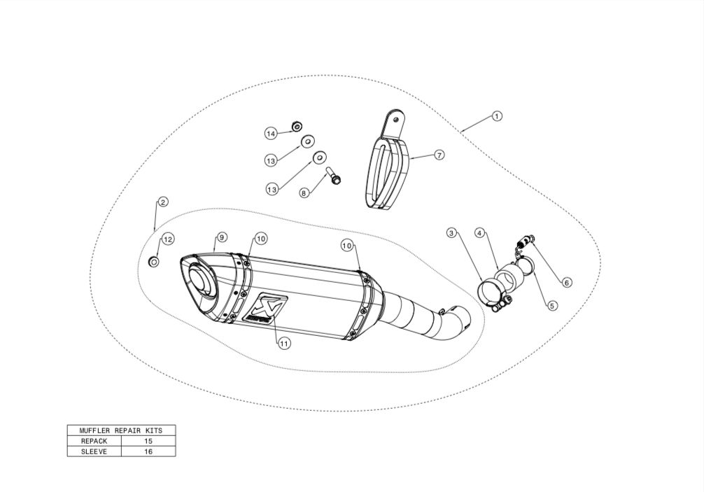 Akrapovic Slip-On Line Carbon Einddemper met E-keur Yamaha YZF-R25 2014 > 2021