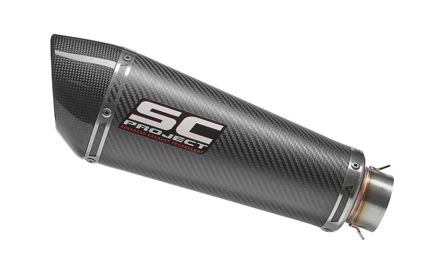SC Project Conic Carbon Slip-on Einddemper met E-keur Ducati Scrambler 800 2015 > 2016