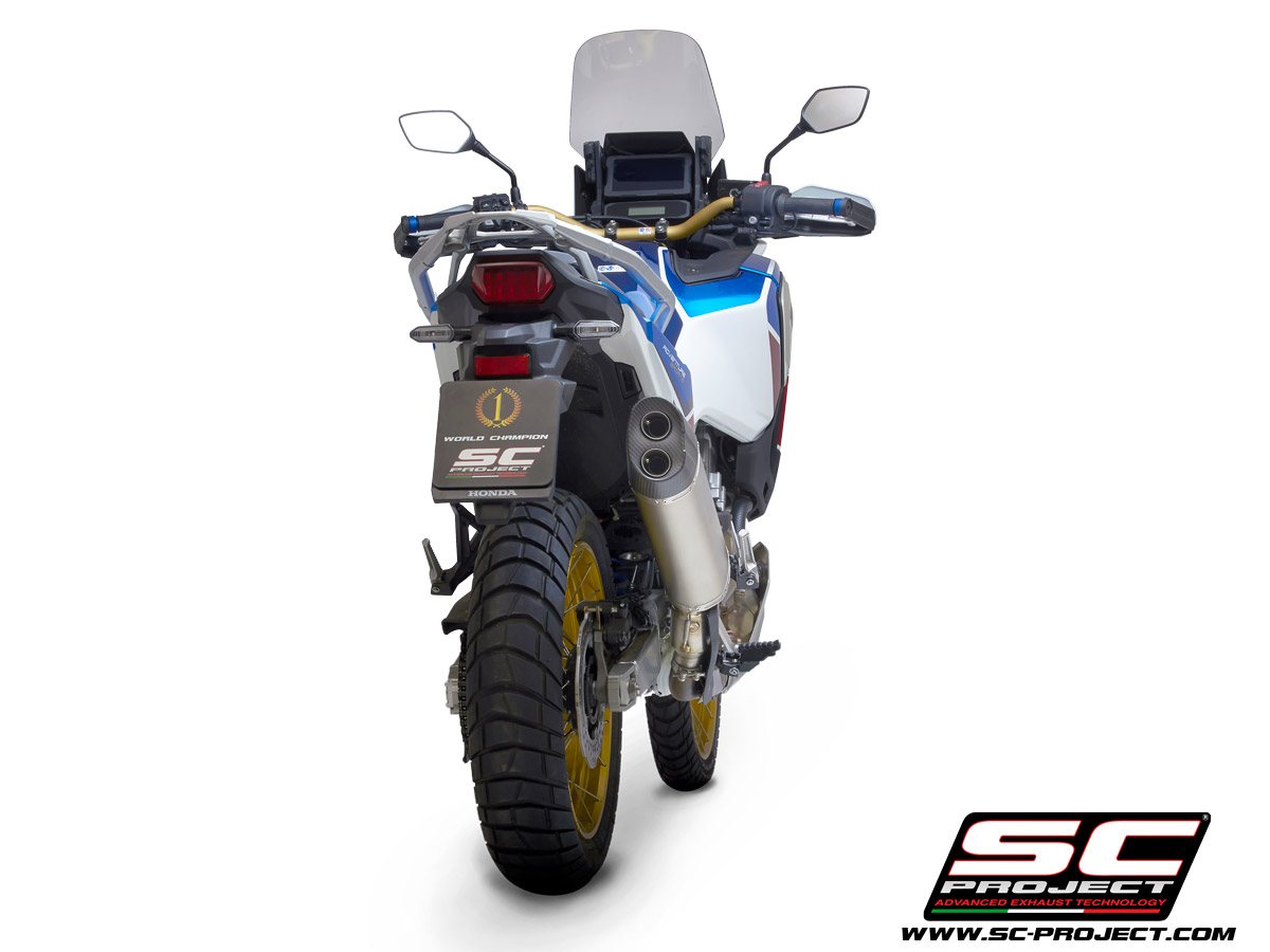 SC Project Adventure Titanium EInddemper met E-keur Honda CRF 1100 L Africa Twin Adventure Sports 2020 - 2022