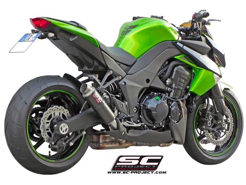SC Project GP M2 Carbon Dubbele Slip-on Einddemper Set met E-keur Kawasaki Z1000 SX 2010 > 2013