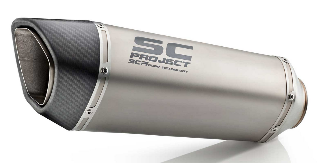SC Project SC1-R Low Position Titanium Einddemper met Euro4 Keuring BMW S 1000 XR 2017 > 2019