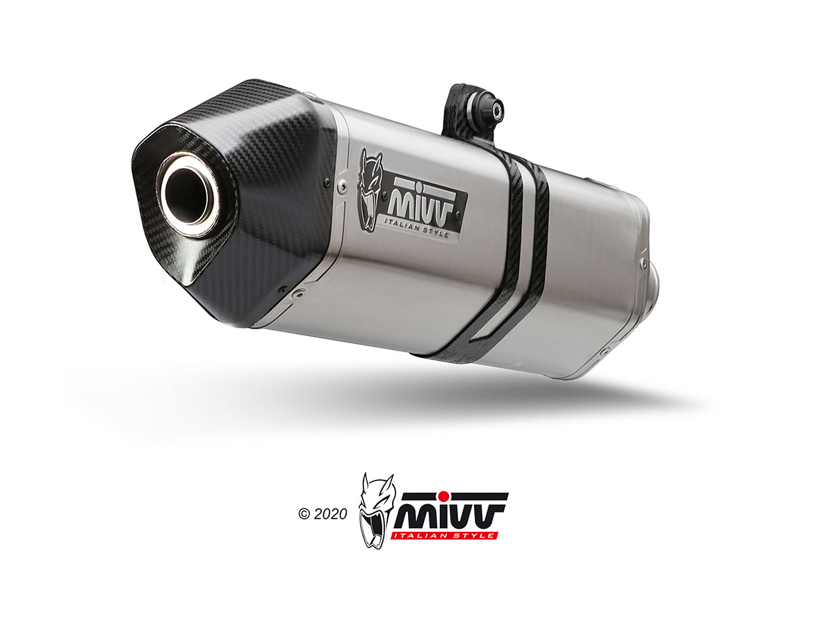 Mivv Speed Edge RVS Slip-on Einddemper met E-keur KTM 1050 Adventure 2015 > 2016