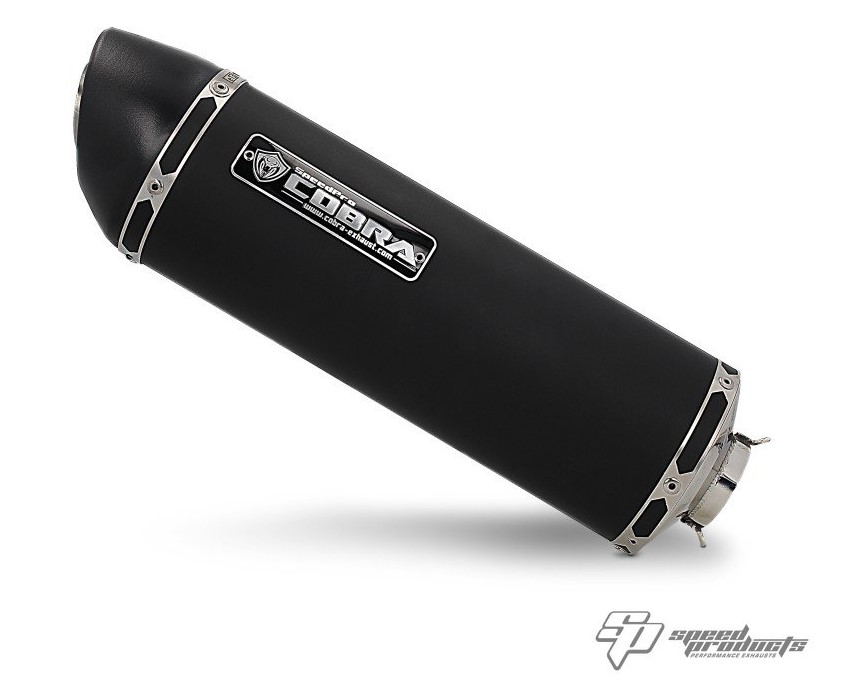 Speedpro Cobra SC3 Aluminium Black Einddemper met E-keur Piaggio MP3 400 / LT / RST 2007 > 2012