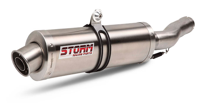 Storm by Mivv Oval RVS Compleet Uitlaatsysteem met E-keur Yamaha XSR 700 2016 > 2021