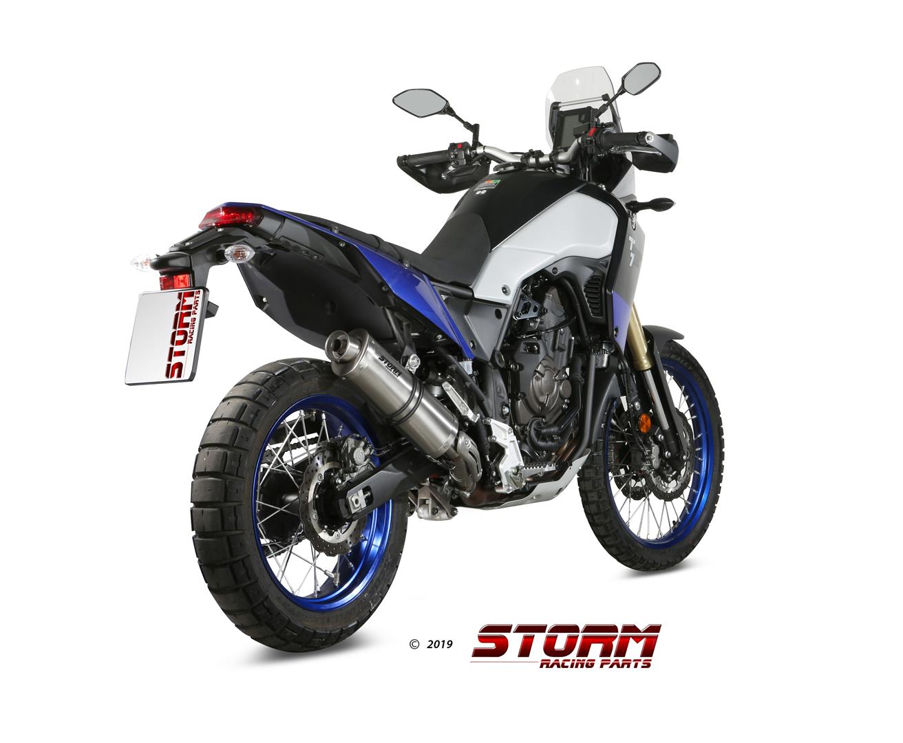 Storm by Mivv Oval RVS Einddemper met E-keur Yamaha Tenere 700 2019 > 2021