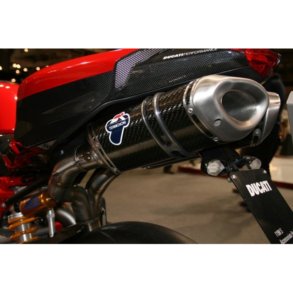 Termignoni D113 Carbon Einddemper Set Racing 94dB zonder E-keur Ducati 848 / Evo 2008 2012
