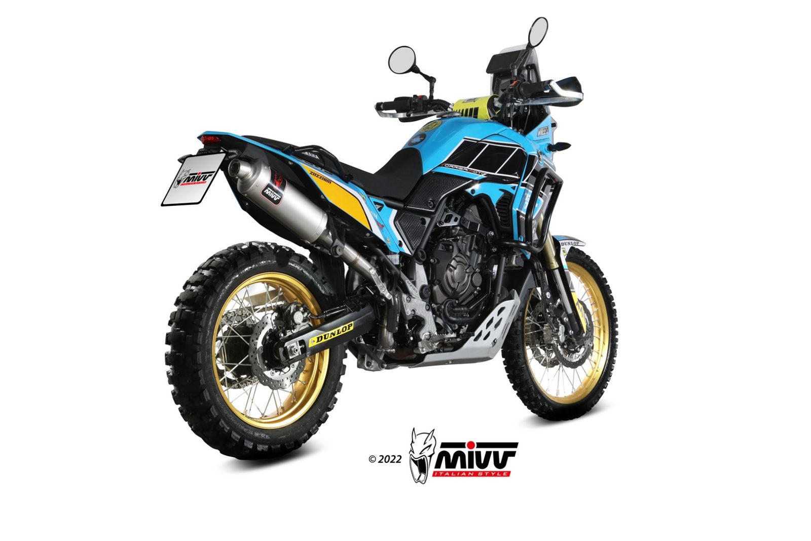 Mivv Dakar RVS Einddemper met E-keur Yamaha Tenere 700 2019 - 2024
