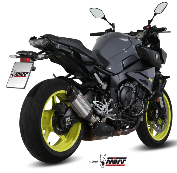 Mivv Suono RVS Slip-on Einddemper met E-keur Yamaha MT-10 2016 > 2022