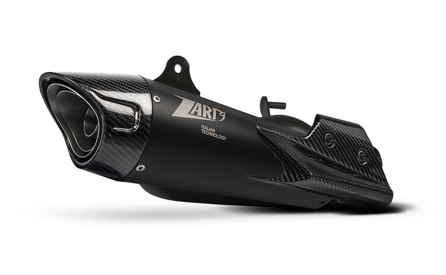 ZARD Conical Titanium Black slip-on Einddemper met E-keur Triumph Street Triple 765 2020 - 2021