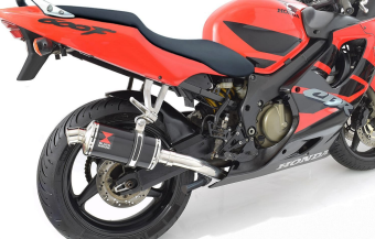 BWE RVS Black Ovaal 230mm Slip-On Einddemper zonder E-keur Honda CBR 600 F 2001 - 2007
