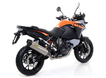 Arrow Einddemper Maxi Race-Tech Aluminium met Carbon Endcap met E-keur KTM 1050 Adventure 2015 > 2016