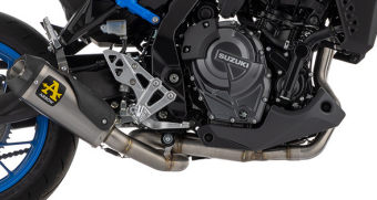 Arrow Works Titanium Carby Endcap Volledig Uitlaatsysteem met E-keur Suzuki GSX-8S / GSX-8R 2024 - 2025