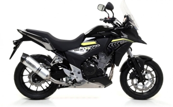 Arrow Race-Tech Aluminium Einddemper met E-keur incl. Linkpipe Honda CB 500 X 2015 - 2020