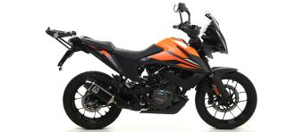Arrow Indy Race Aluminium Dark Einddemper met E-keur KTM 390 Adventure 2020 - 2023