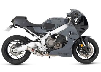 Black Widow Exhaust 230mm GP RVS Low level Volledig uitlaatsysteem zonder E-keur Yamaha XSR 900 / GP 2024 - 2026