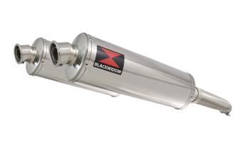 BWE RVS Ovaal 400mm Slip-On Einddemper Paar (L+R) zonder E-keur Hayabusa 2002 - 2007 K2-K7