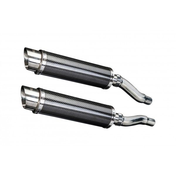 Delkevic slip-on kit Round Carbon 350mm - GPZ500S EX500C(1987-2003)