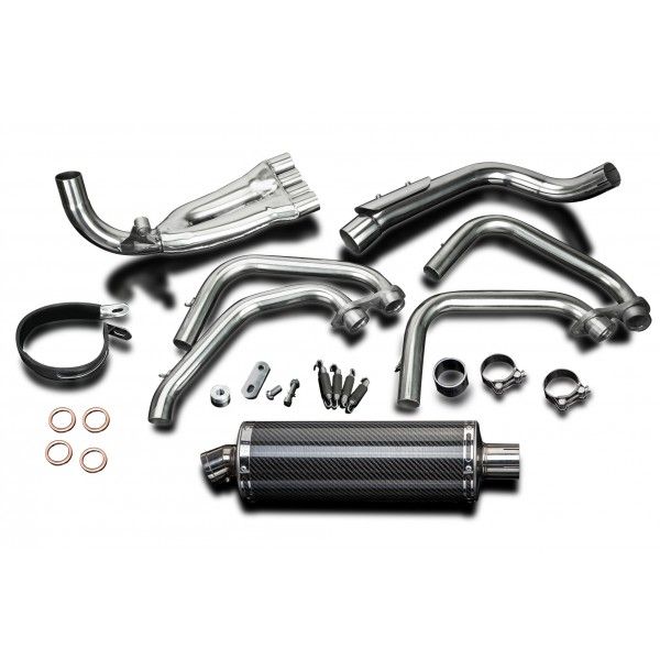 Delkevic volledig systeem Oval Carbon 350mm - CB600F HORNET (1998-2002)