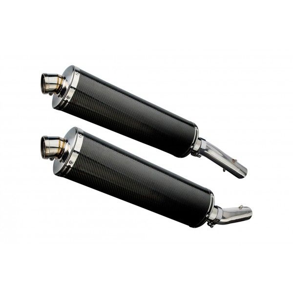 Delkevic slip-on kit Oval Carbon 450mm - TUONO1000R/ FACTORY (2006-2010)