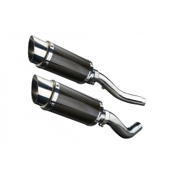 Delkevic slip-on kit Round Carbon 200mm - Z1000 (2003-2006)