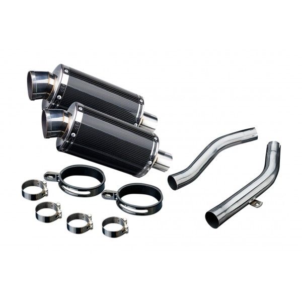 Delkevic slip-on kit Oval Carbon 225mm - Z1000 (2003-2006)