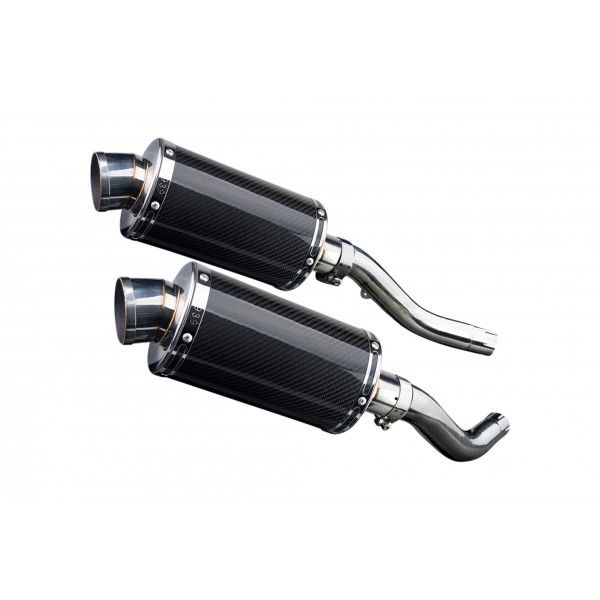 Delkevic slip-on kit Oval Carbon 225mm - Z1000 (2003-2006)