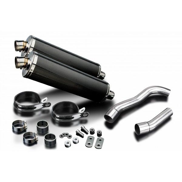 Delkevic slip-on kit Oval Carbon 450mm - Z1000 (2007-2009)