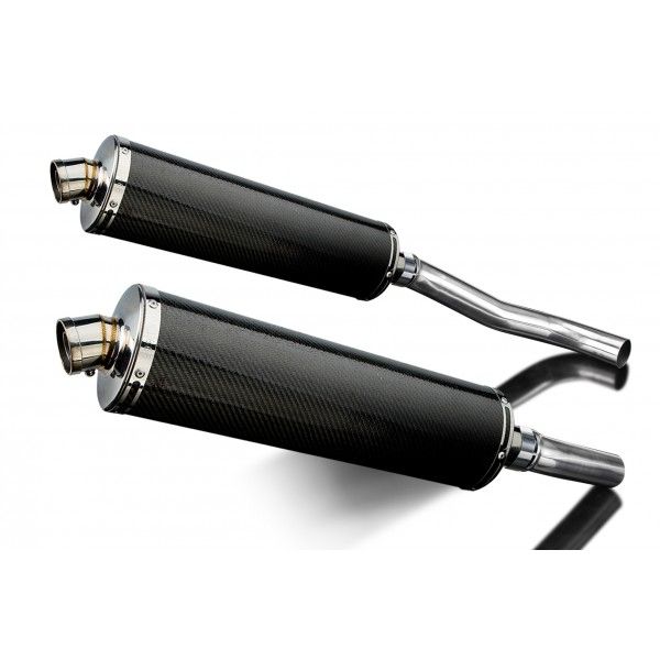 Delkevic slip-on kit Oval Carbon 450mm - Z1000 (2007-2009)